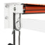 foldemarkise 4x3 m automatisk betjening orange og brun