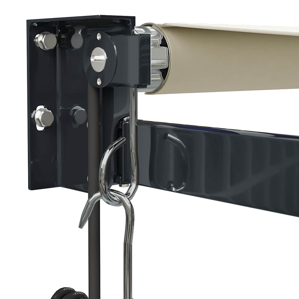 foldemarkise 3x2,5 m automatisk betjening cremefarvet