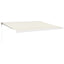foldemarkise manuel betjening 4x3 m stof aluminium creme