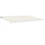 foldemarkise manuel betjening 5x3 m stof aluminium creme