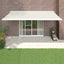 foldemarkise manuel betjening 5x3 m stof aluminium creme