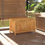 opbevaringskasse til haven Box 90x52x55 cm bambus