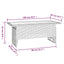 havebord 100x50x43/63 cm massivt akacietræ og polyrattan