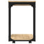 sidebord med hjul 50x35x55,5 cm konstrueret træ sonoma-eg