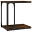 sidebord 50x35x52 cm konstrueret træ røget egetræsfarve