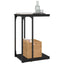 sidebord 40x30x60 cm konstrueret træ sort