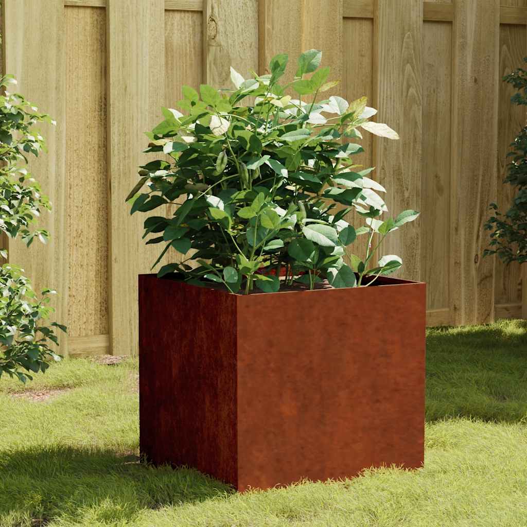 plantekasse 40x41x40 cm cortenstål
