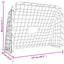fodboldmål med net 125x96x60 cm stål og polyester hvid