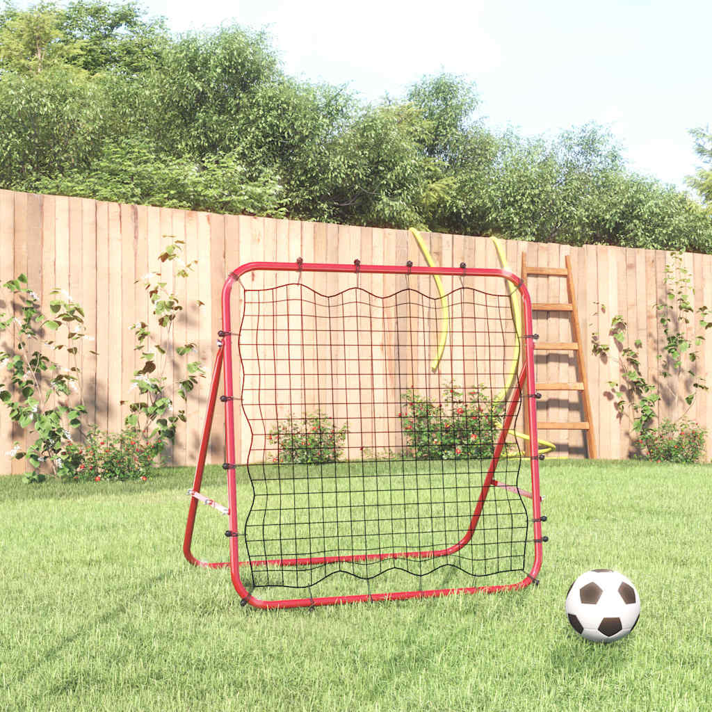 justerbar foodbold-rebounder 96x80x96 cm stål og PE billede