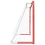 hockeymål med net 153x60x118 cm stål og polyester rød og hvid
