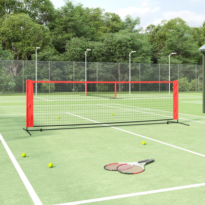 tennisnet 300x100x87 cm polyester sort og rød