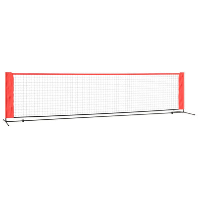 tennisnet 400x100x87 cm polyester sort og rød