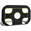 fodboldnet med målhuller 120x80x80 cm polyester