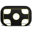 fodboldnet med målhuller 120x80x80 cm polyester