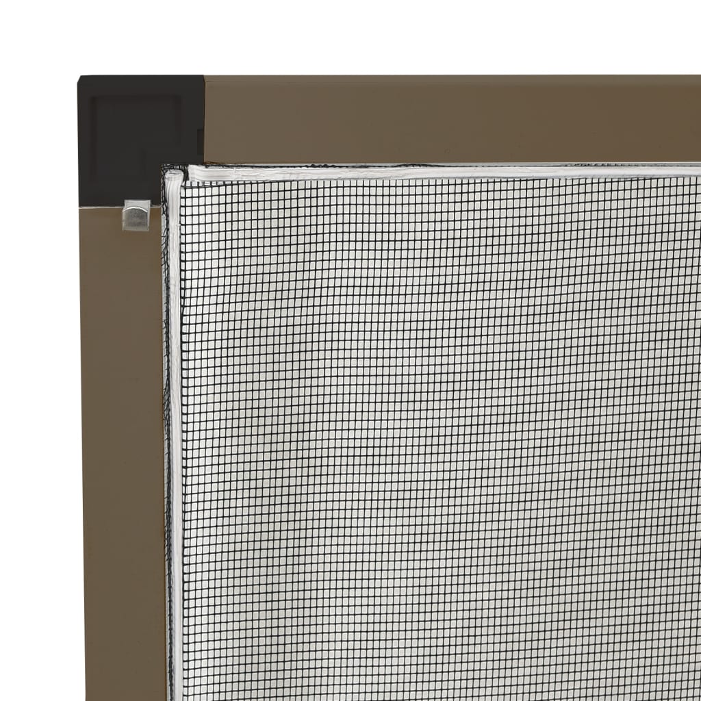 insektnet til vinduer 80x120 cm brun
