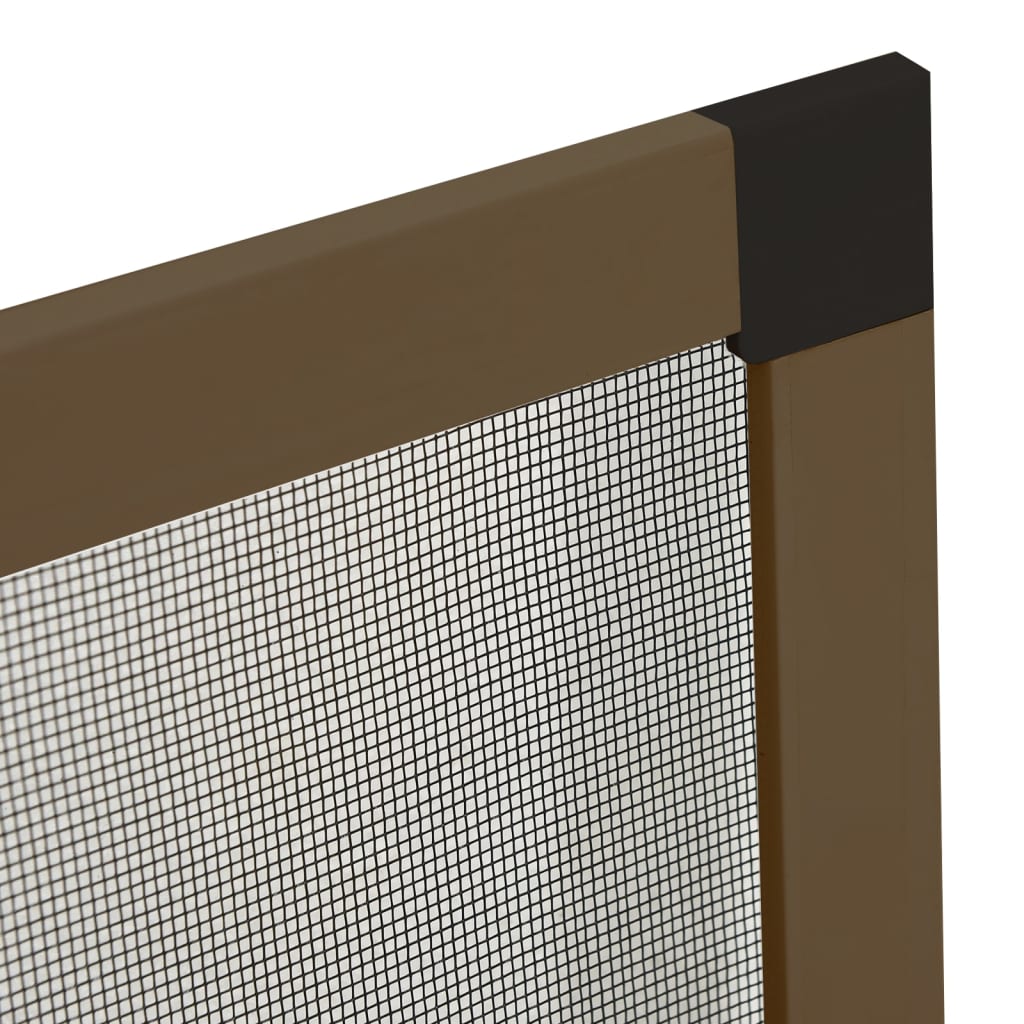 insektnet til vinduer 90x120 cm brun