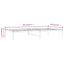 sengeramme 107x203 cm metal sort