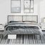 sengeramme med sengegavl 183x213 cm metal sort