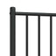 udskiftningsgavl 100 cm metal sort