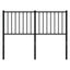 udskiftningsgavl 120 cm metal sort