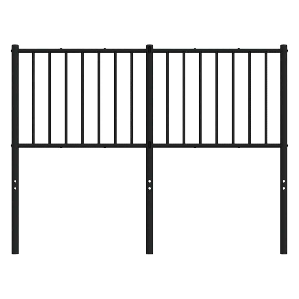 udskiftningsgavl 120 cm metal sort