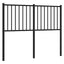 udskiftningsgavl 120 cm metal sort