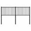 udskiftningsgavl 160 cm metal sort