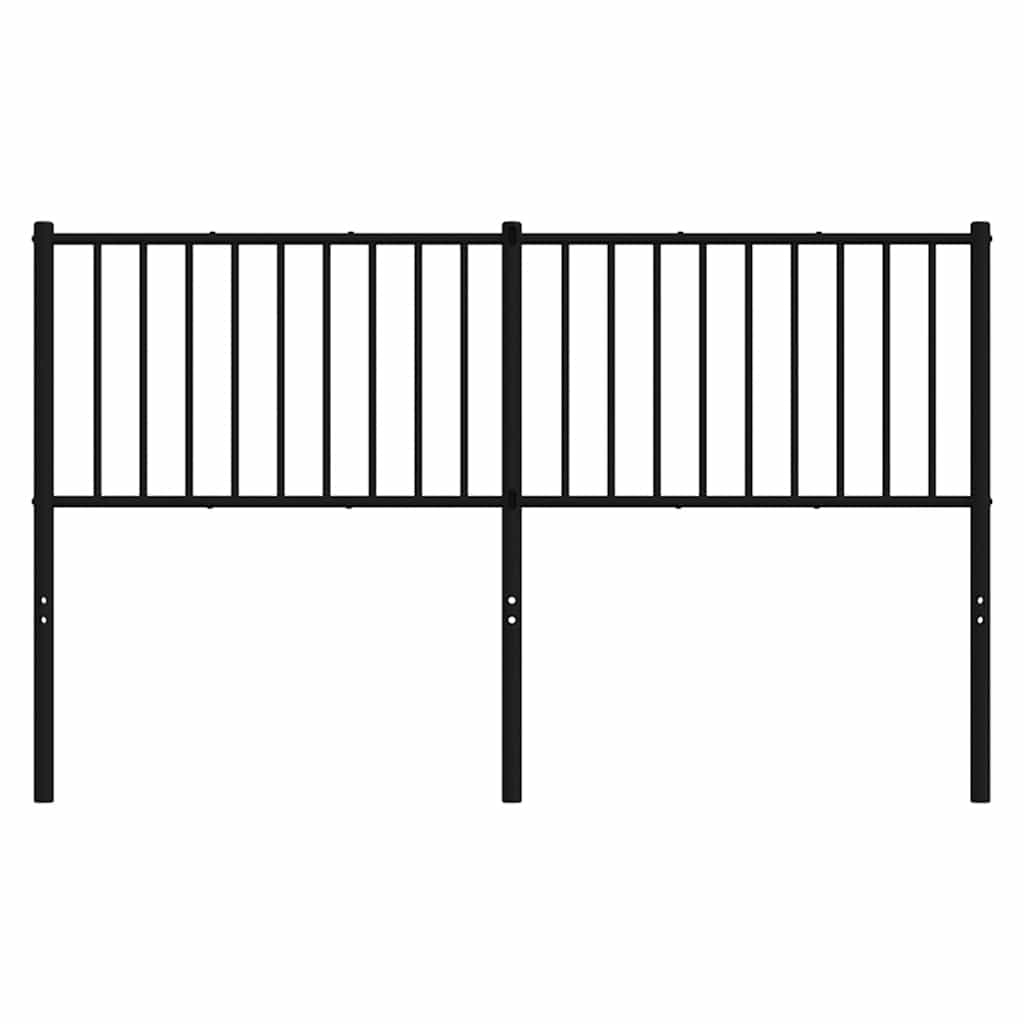 udskiftningsgavl 160 cm metal sort