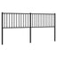 udskiftningsgavl 180 cm metal sort