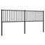 udskiftningsgavl 193 cm metal sort