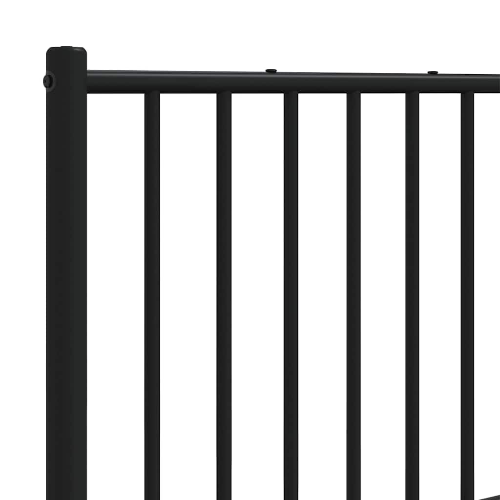 udskiftningsgavl 193 cm metal sort
