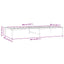 sengeramme 90x200 cm metal hvid