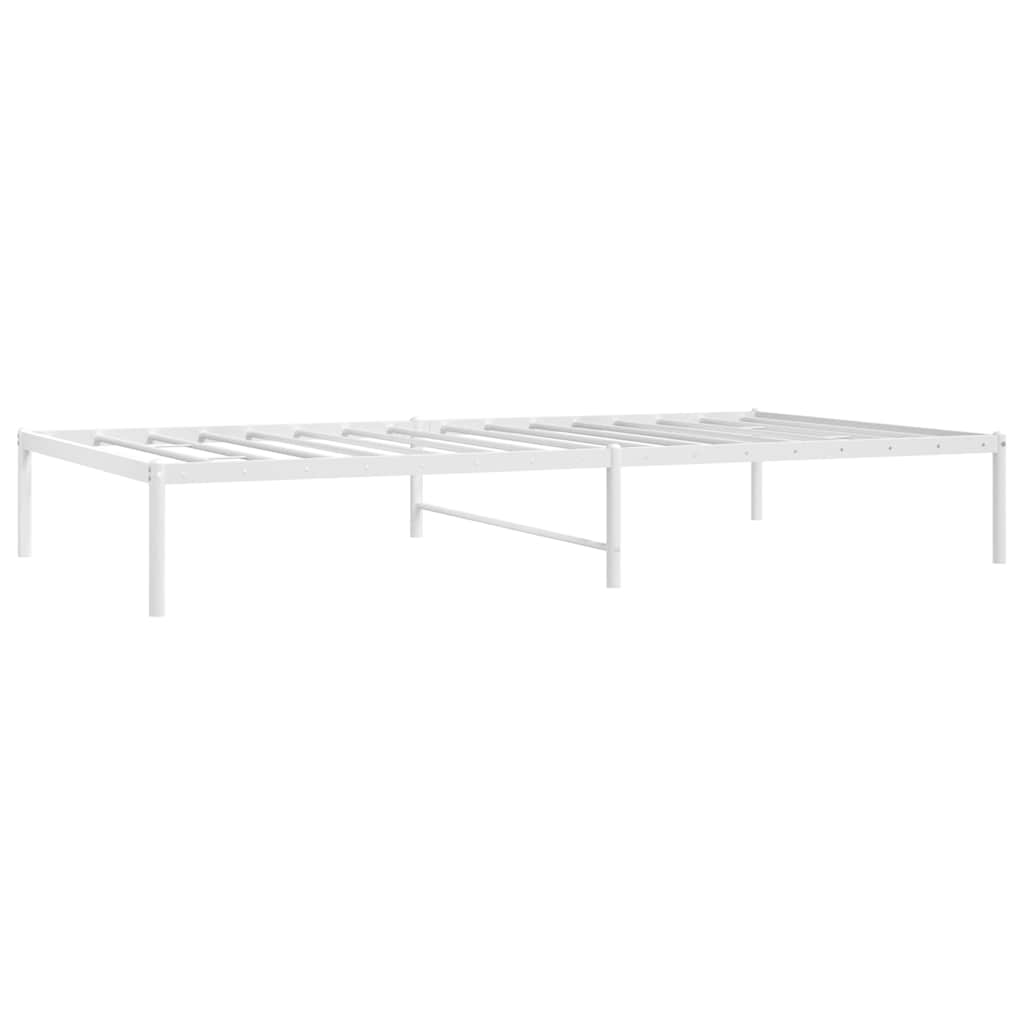 sengeramme 107x203 cm metal hvid