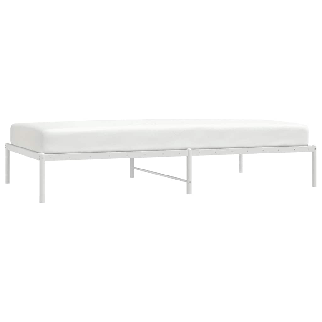 sengeramme 107x203 cm metal hvid