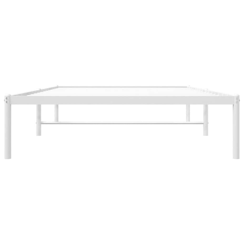 sengeramme 107x203 cm metal hvid