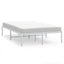 sengeramme 120x190 cm metal hvid