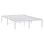 sengeramme 120x190 cm metal hvid