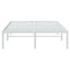 sengeramme 120x200 cm metal hvid