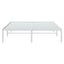 sengeramme 140x190 cm metal hvid