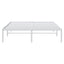 sengeramme 140x200 cm metal hvid