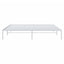 sengeramme 193x203 cm metal hvid