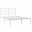 sengeramme med sengegavl 120x190 cm metal hvid