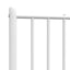 udskiftningsgavl 100 cm metal hvid