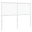 udskiftningsgavl 120 cm metal hvid