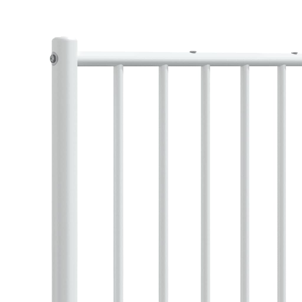 udskiftningsgavl 120 cm metal hvid