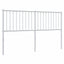 udskiftningsgavl 160 cm metal hvid