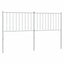 udskiftningsgavl 160 cm metal hvid
