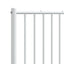 udskiftningsgavl 180 cm metal hvid