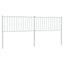 udskiftningsgavl 200 cm metal hvid