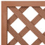 plantekasser med espalier 2 stk. 65x33x135 cm WPC brun